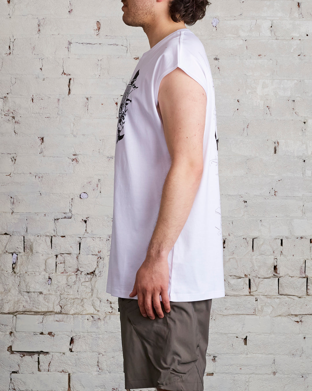 ACRONYM S25-PR-B Sleeveless T-Shirt White