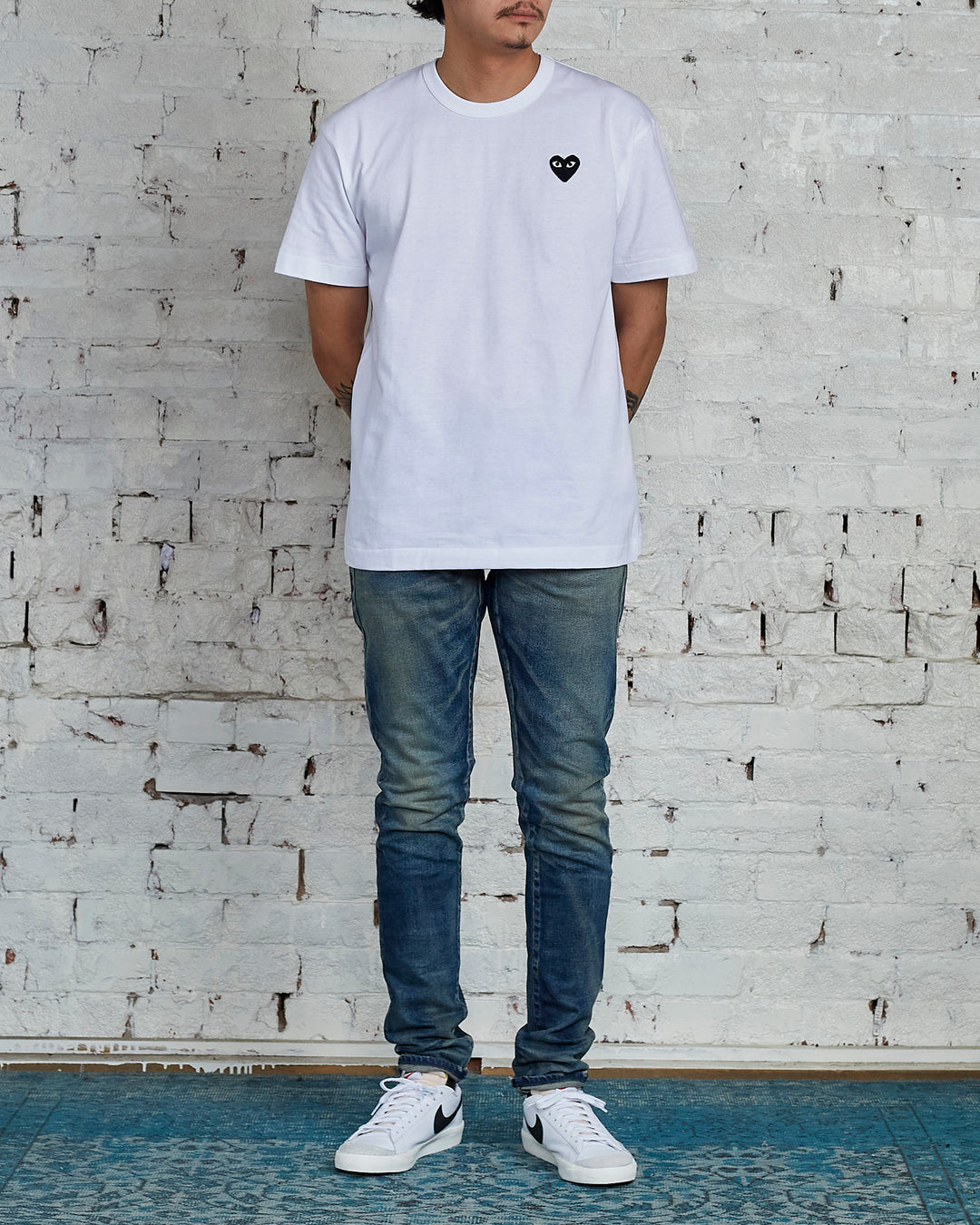 Comme des Garçons PLAY Black Heart T-Shirt White