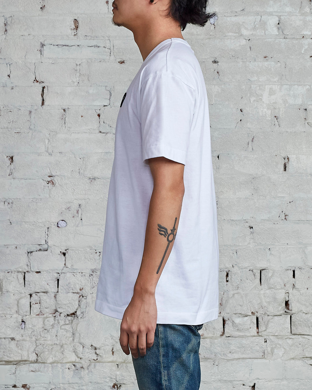 Comme des Garçons PLAY Black Heart T-Shirt White