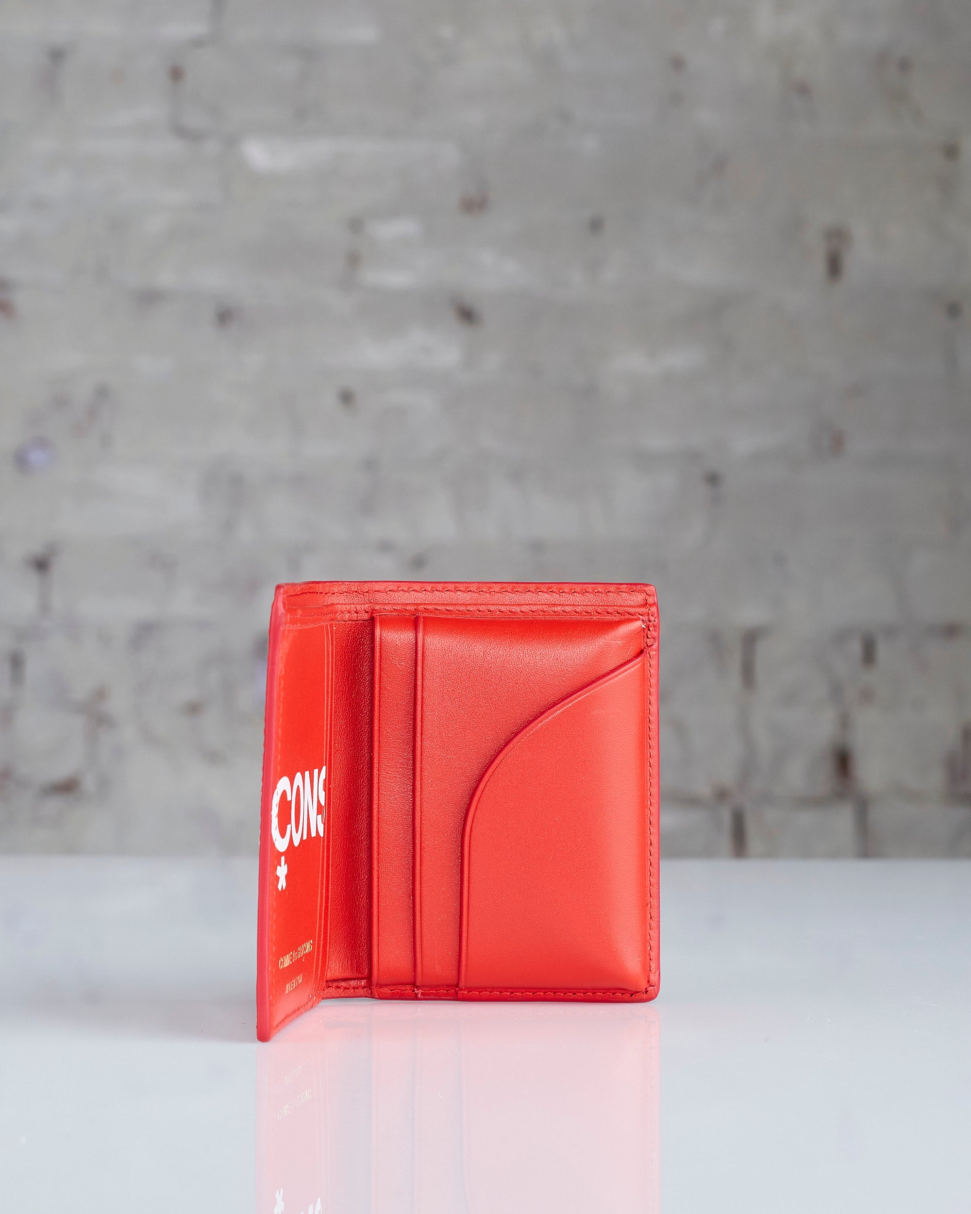 Comme des Garçons Wallet Huge Logo Wallet Red