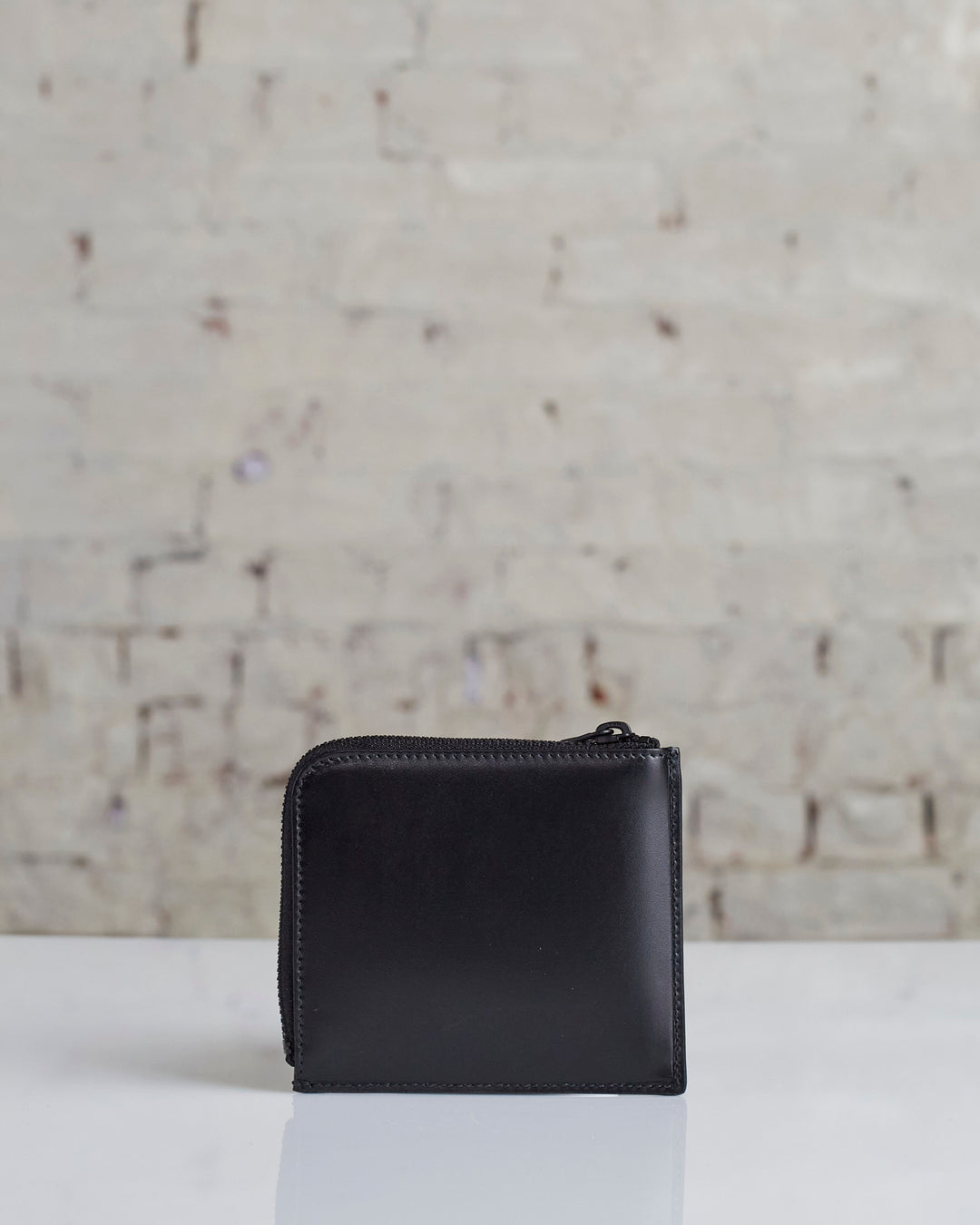 Comme des Garçons Wallet Very Black Leather Line Zip Wallet