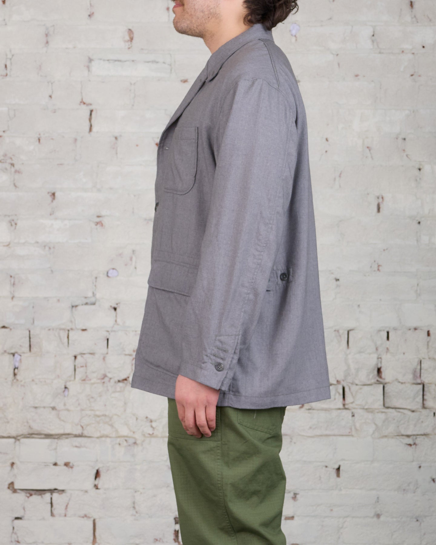 Engineered Garments Loiter Jacket Grey Tropical Wool – LESS 17