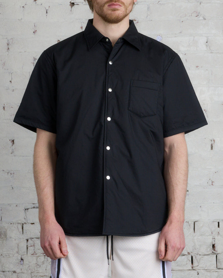 John Elliott Scout Short Sleeve Button Shirt Black