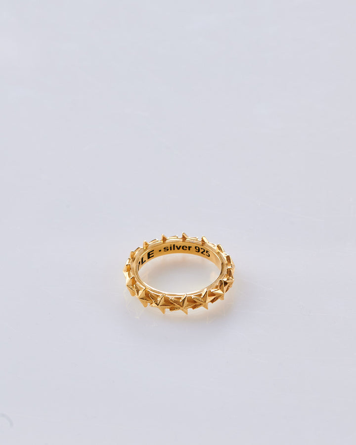 Maple Star Band Ring 14k Gold Plated