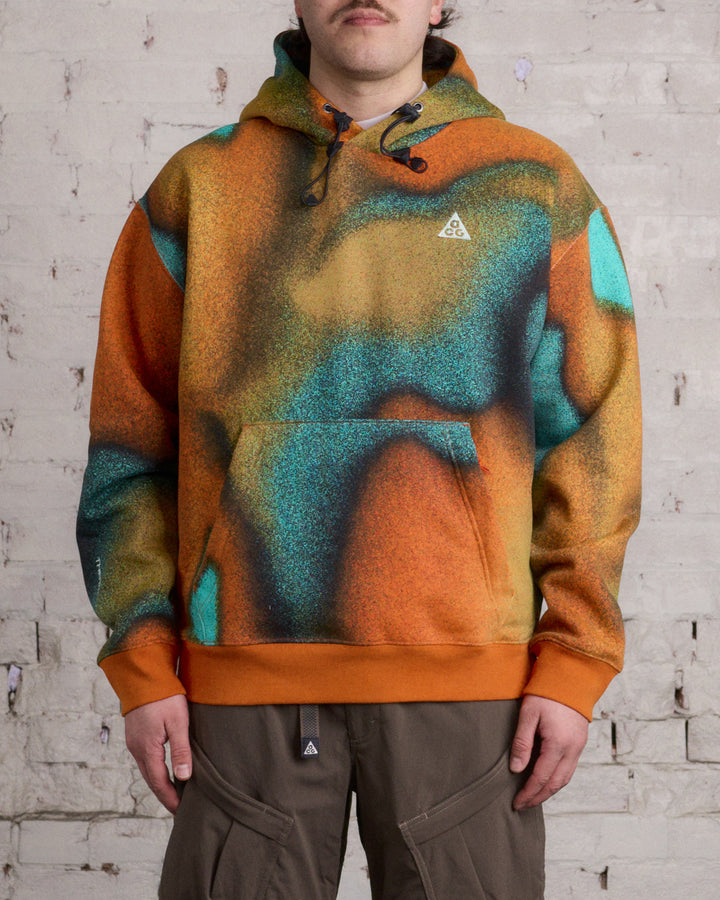 Nike ACG Therma-FIT "Tuff Fleece" Hooded Sweatshirt Team Orange/Off Noir/Mint Foam