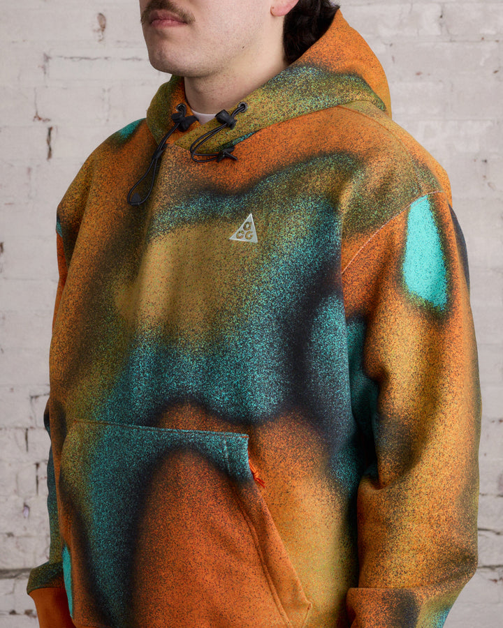 Nike ACG Therma-FIT "Tuff Fleece" Hooded Sweatshirt Team Orange/Off Noir/Mint Foam