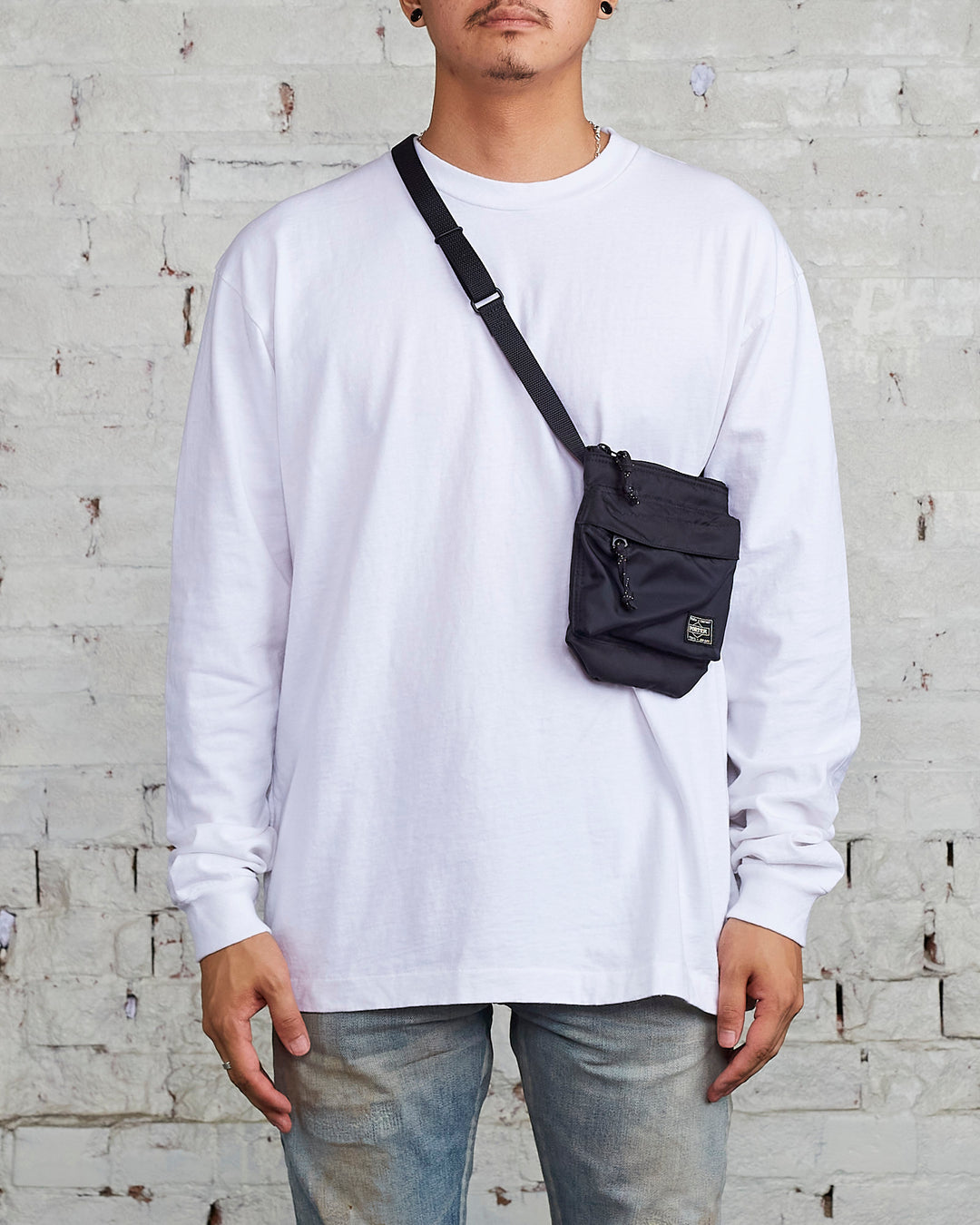 Porter Force Shoulder Pouch Black – LESS 17 - Main Image