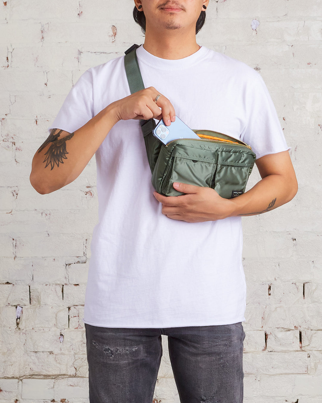 Porter Yoshida Waist Bag Sage green