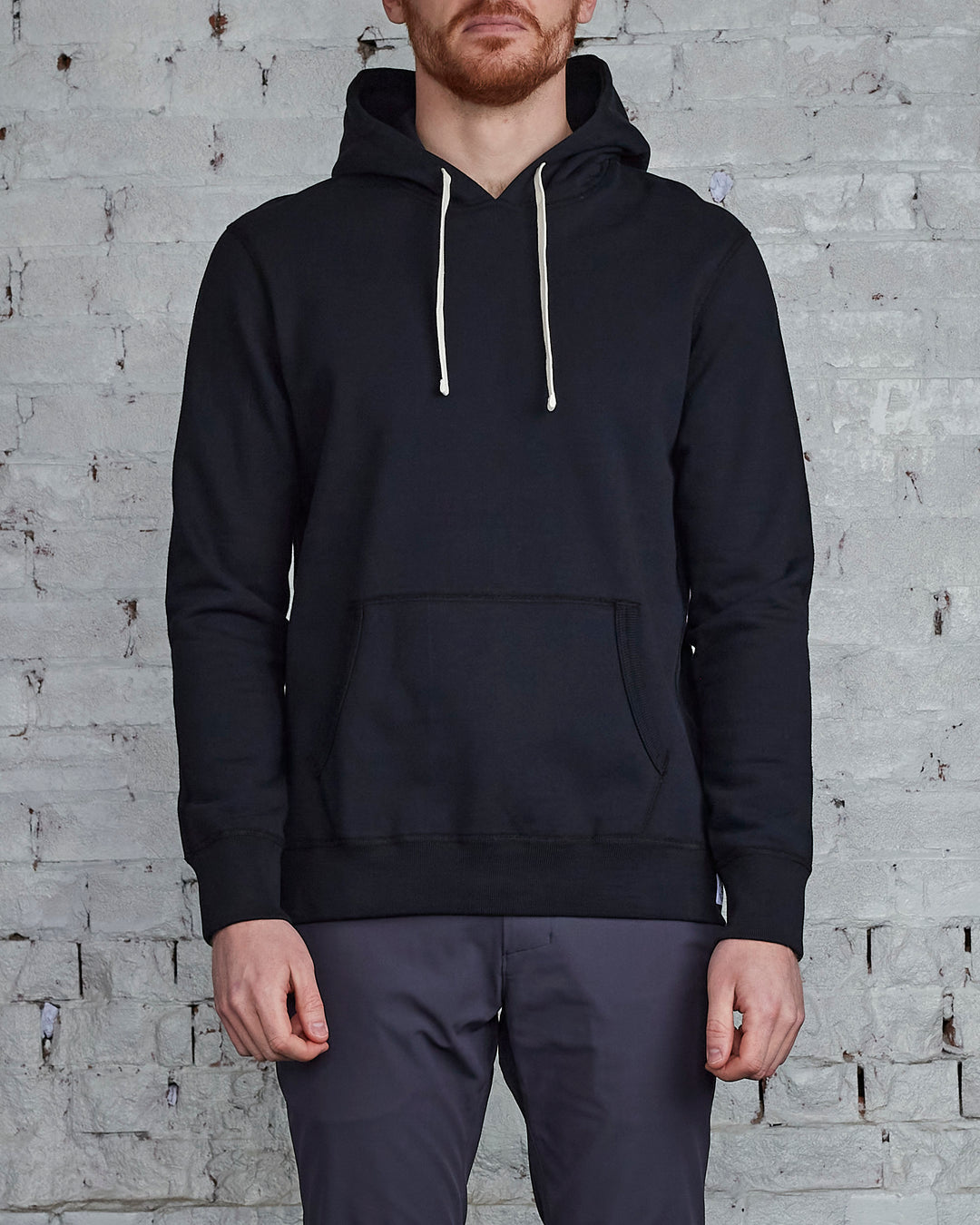 Reigning Champ Core Pullover Hood Black