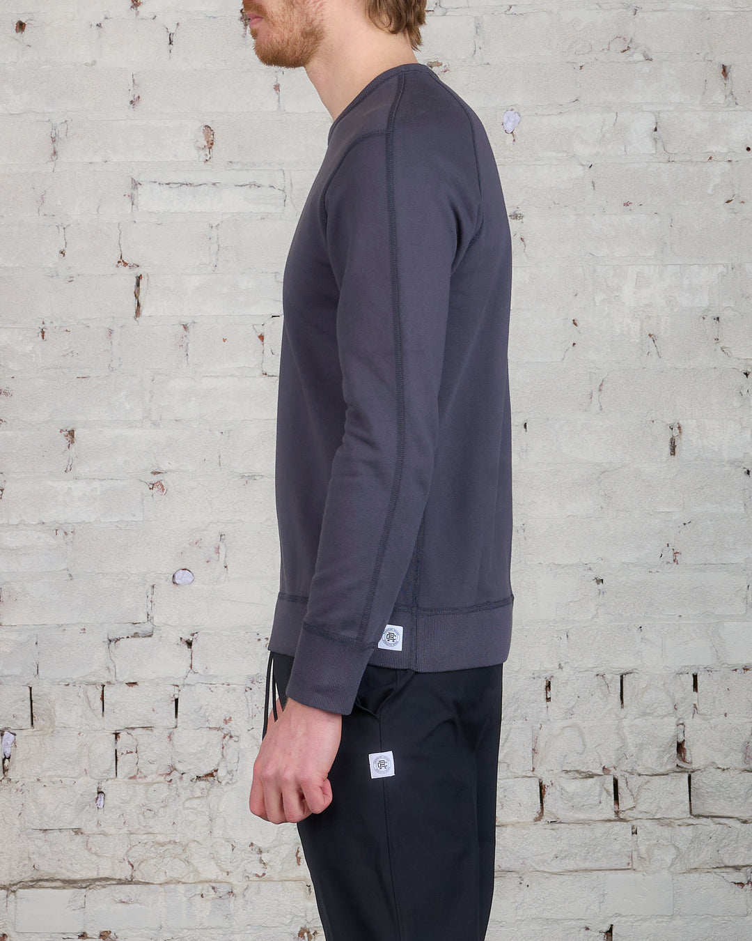 Reigning Champ Midweight Terry Crewneck Midnight