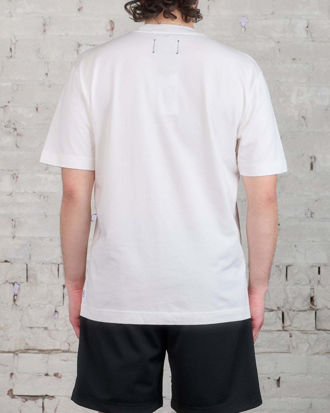 Reigning Champ Embroidered Script T-Shirt Ivory