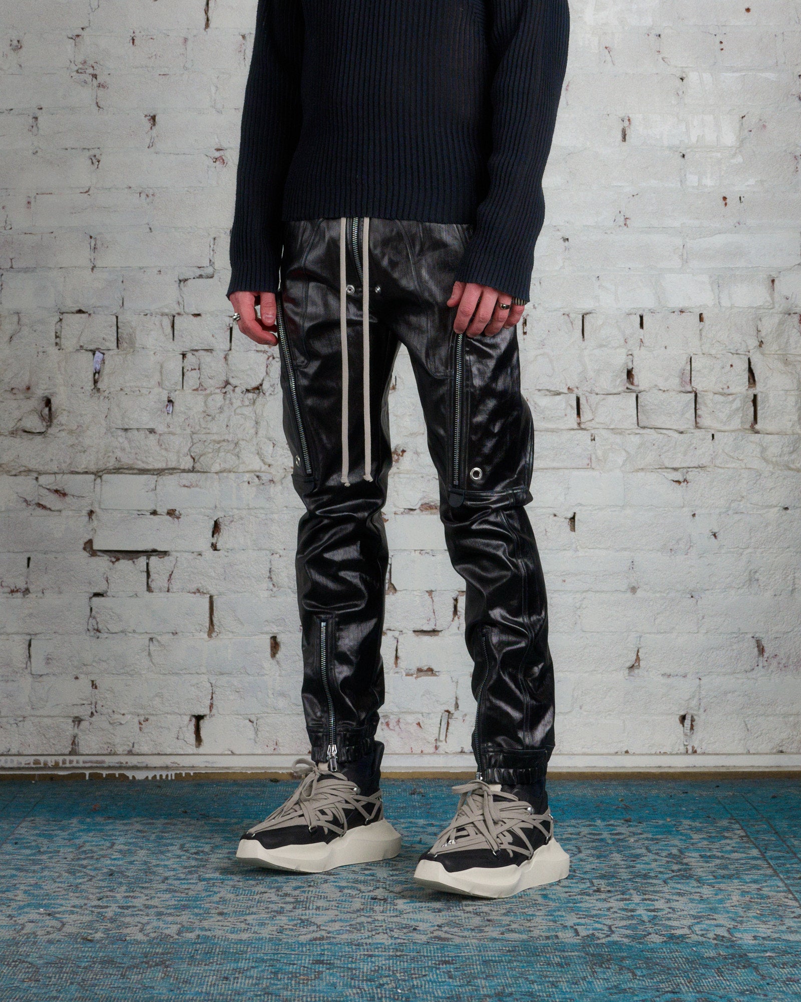 Rick Owens Bauhaus Cargo Pant SLQ Denim Black