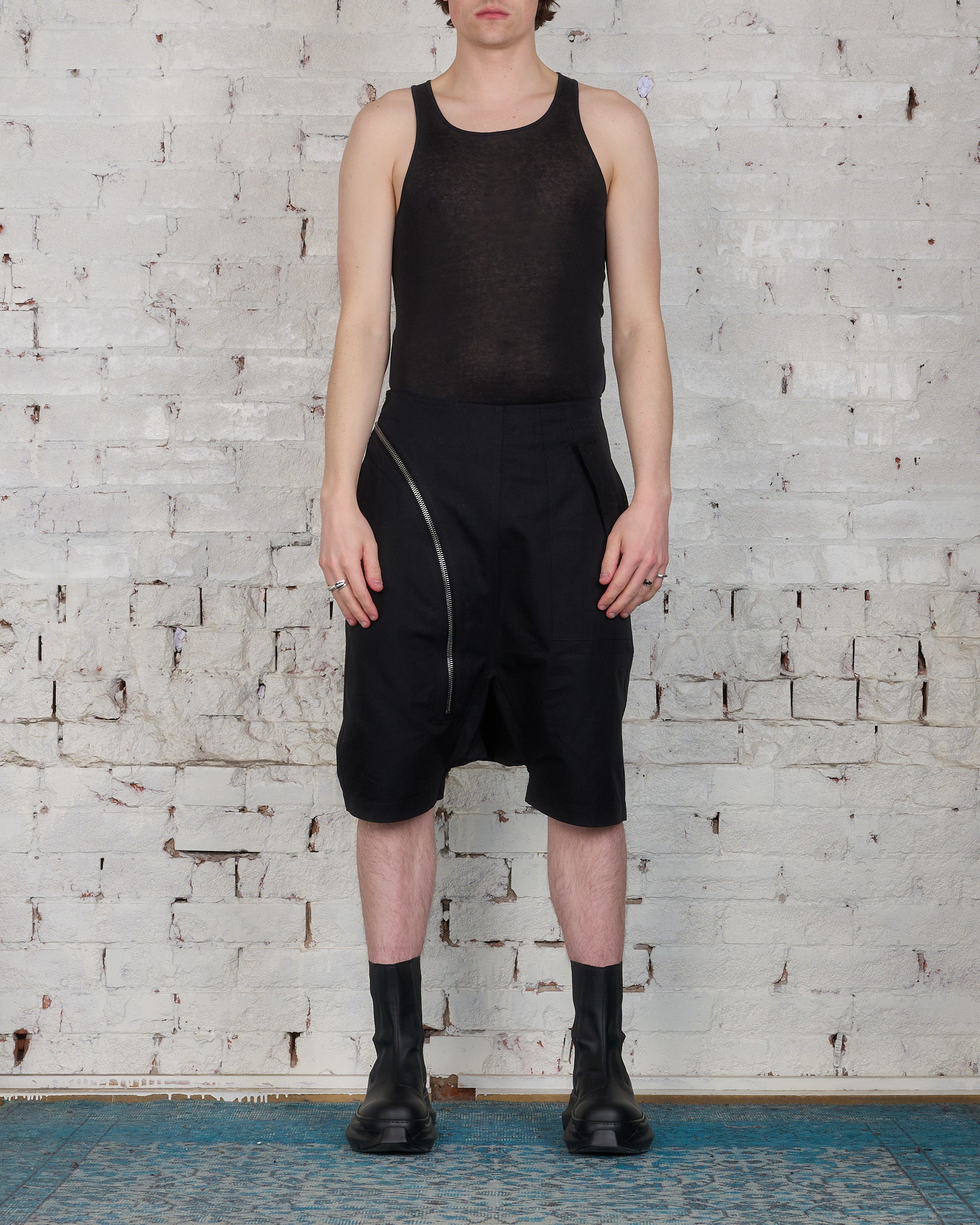 Rick Owens DRKSHDW Aircut Pod Shorts Cotton Ripstop Black