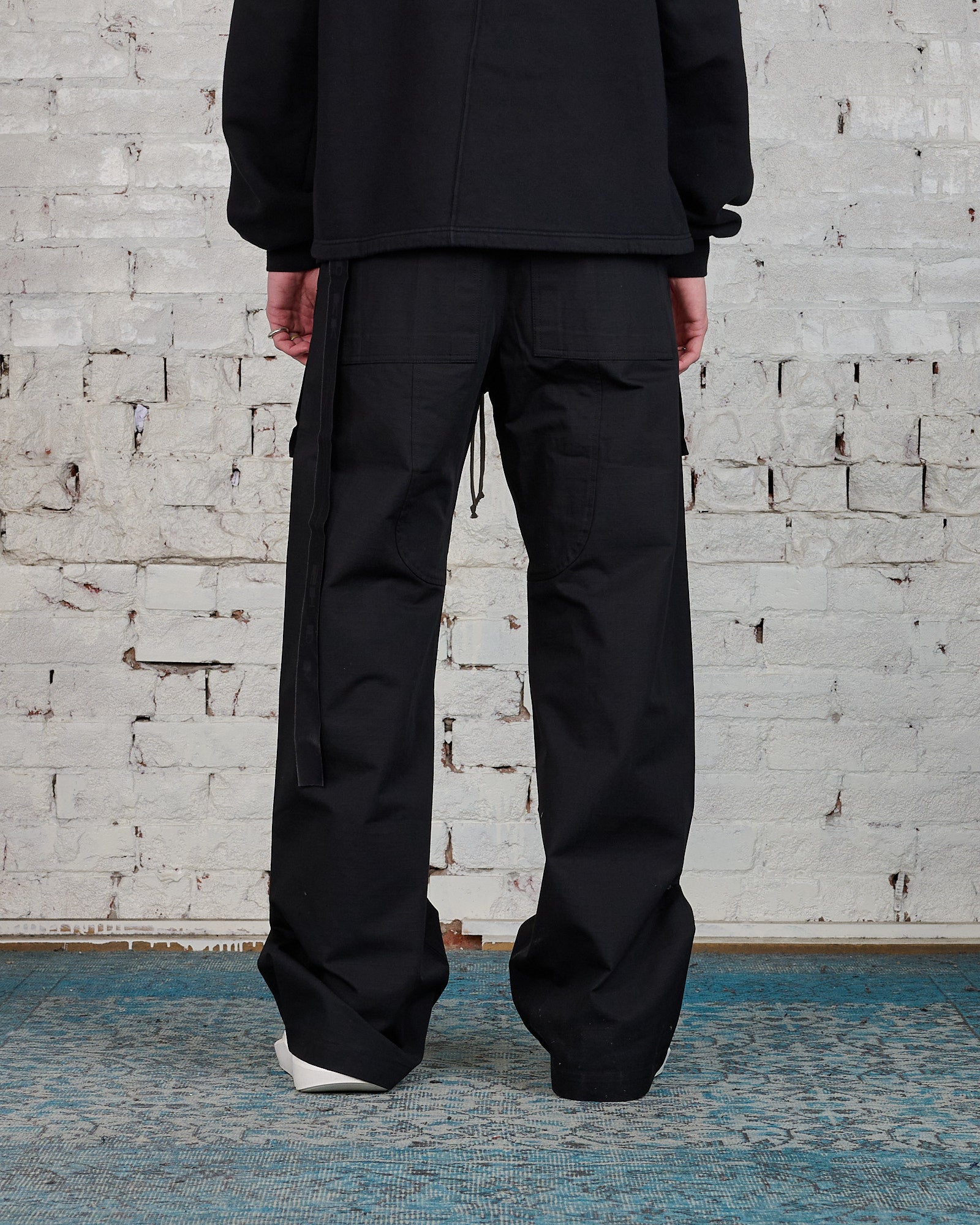 Rick Owens DRKSHDW Creatch Cargo Pant Cotton Ripstop Black