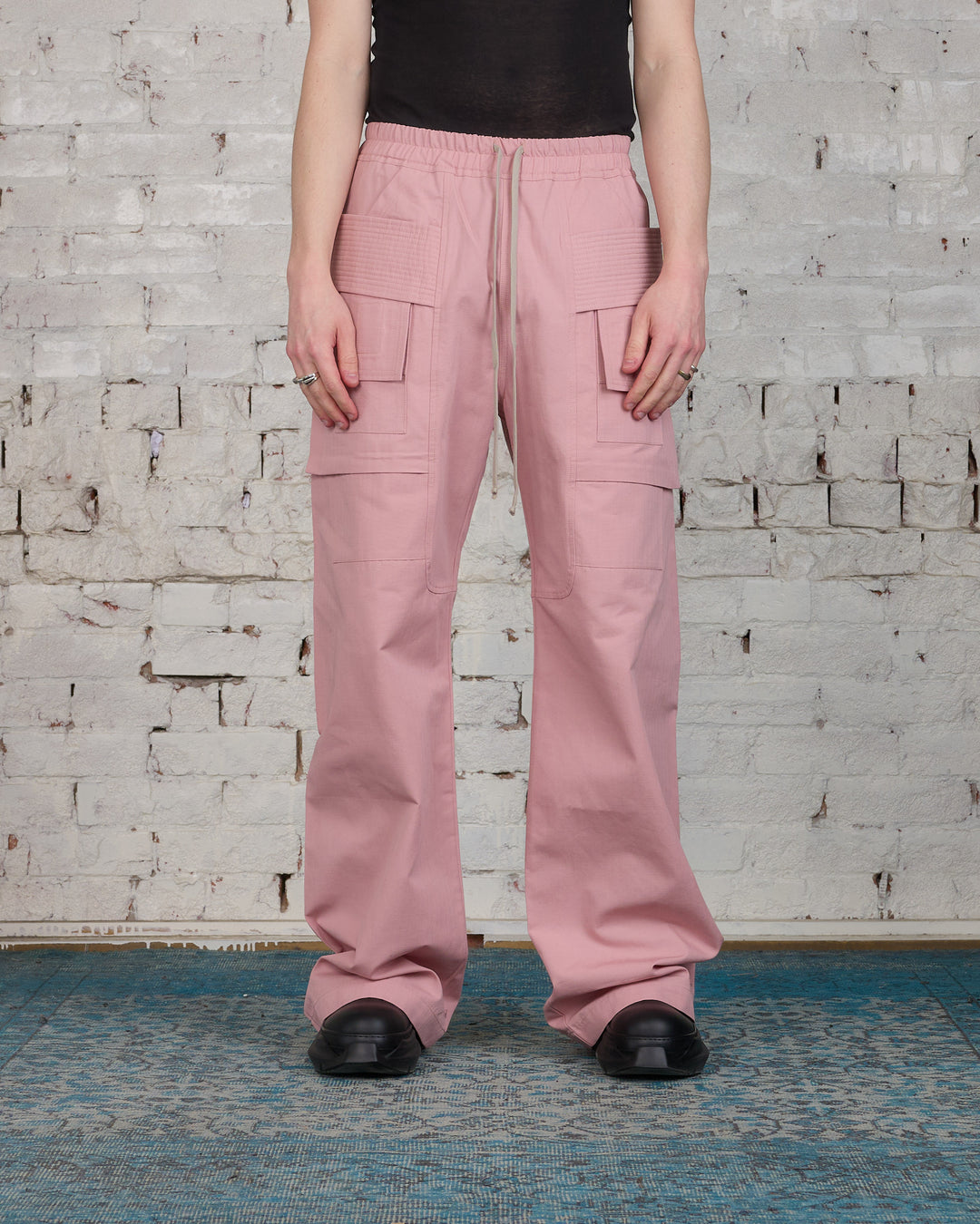 Rick Owens DRKSHDW Creatch Cargo Pant Ripstop Faded Pink