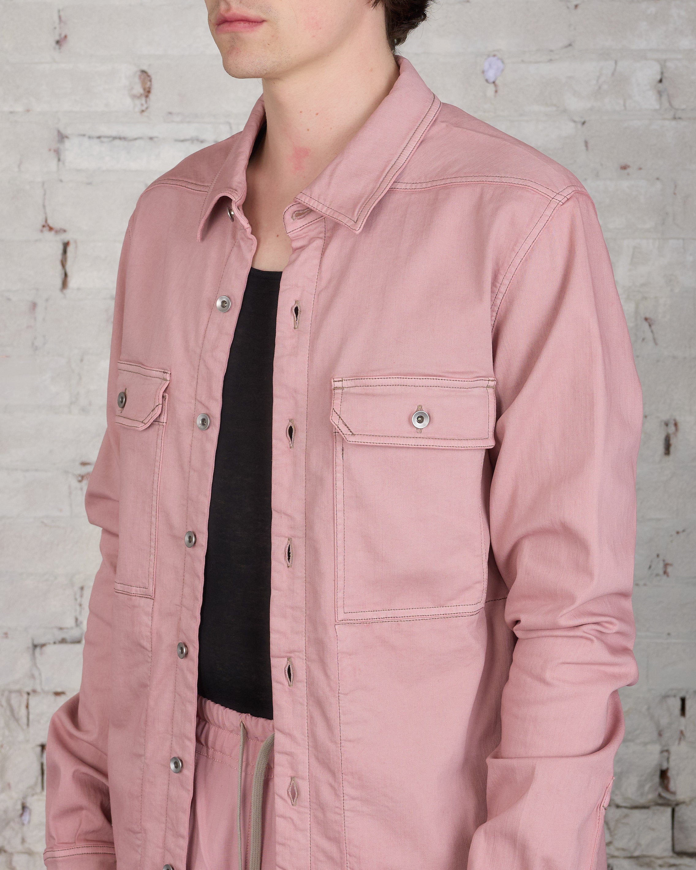 Rick Owens DRKSHDW Outershirt SDO Faded Pink – LESS 17