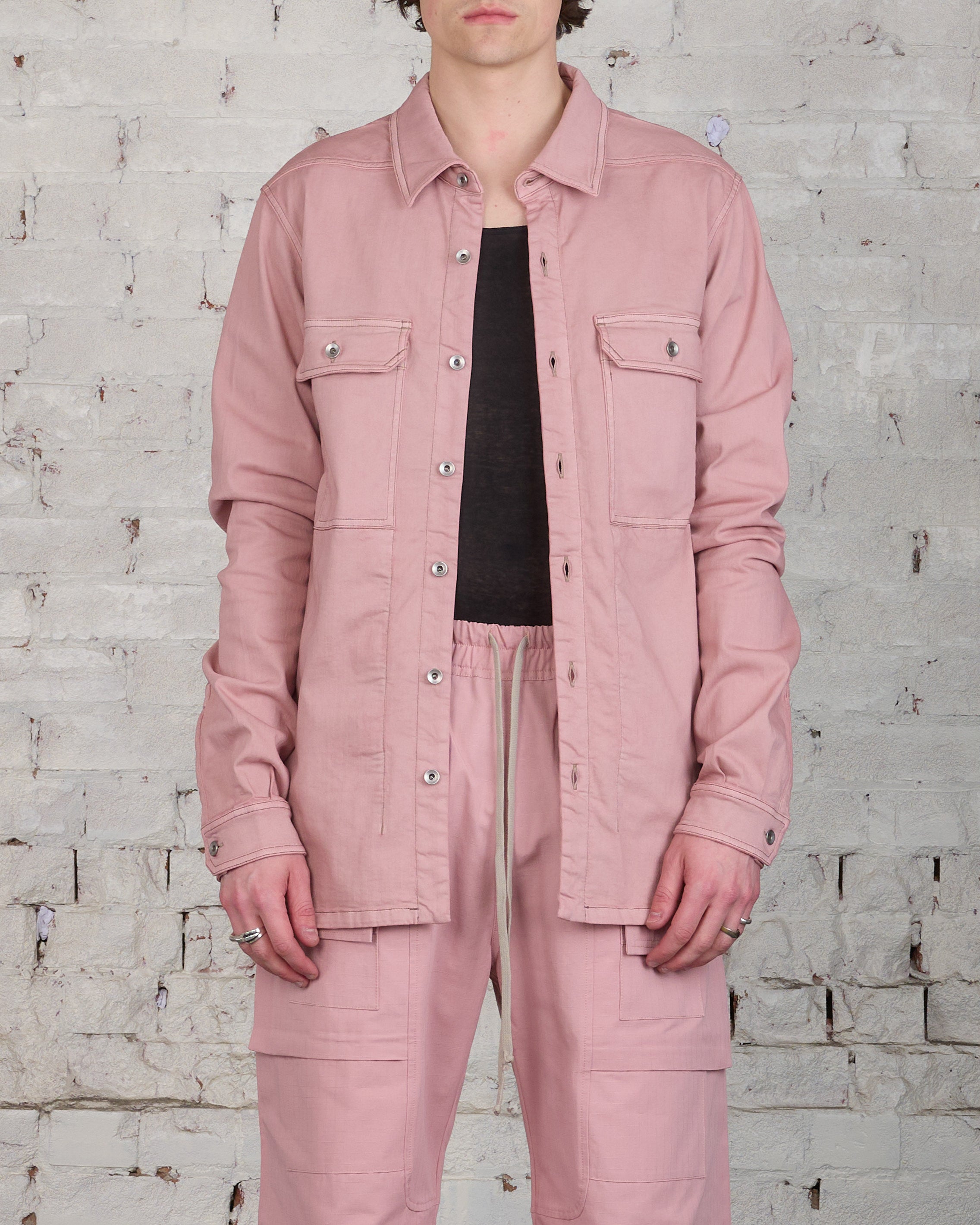 Rick Owens DRKSHDW Outershirt SDO Faded Pink – LESS 17