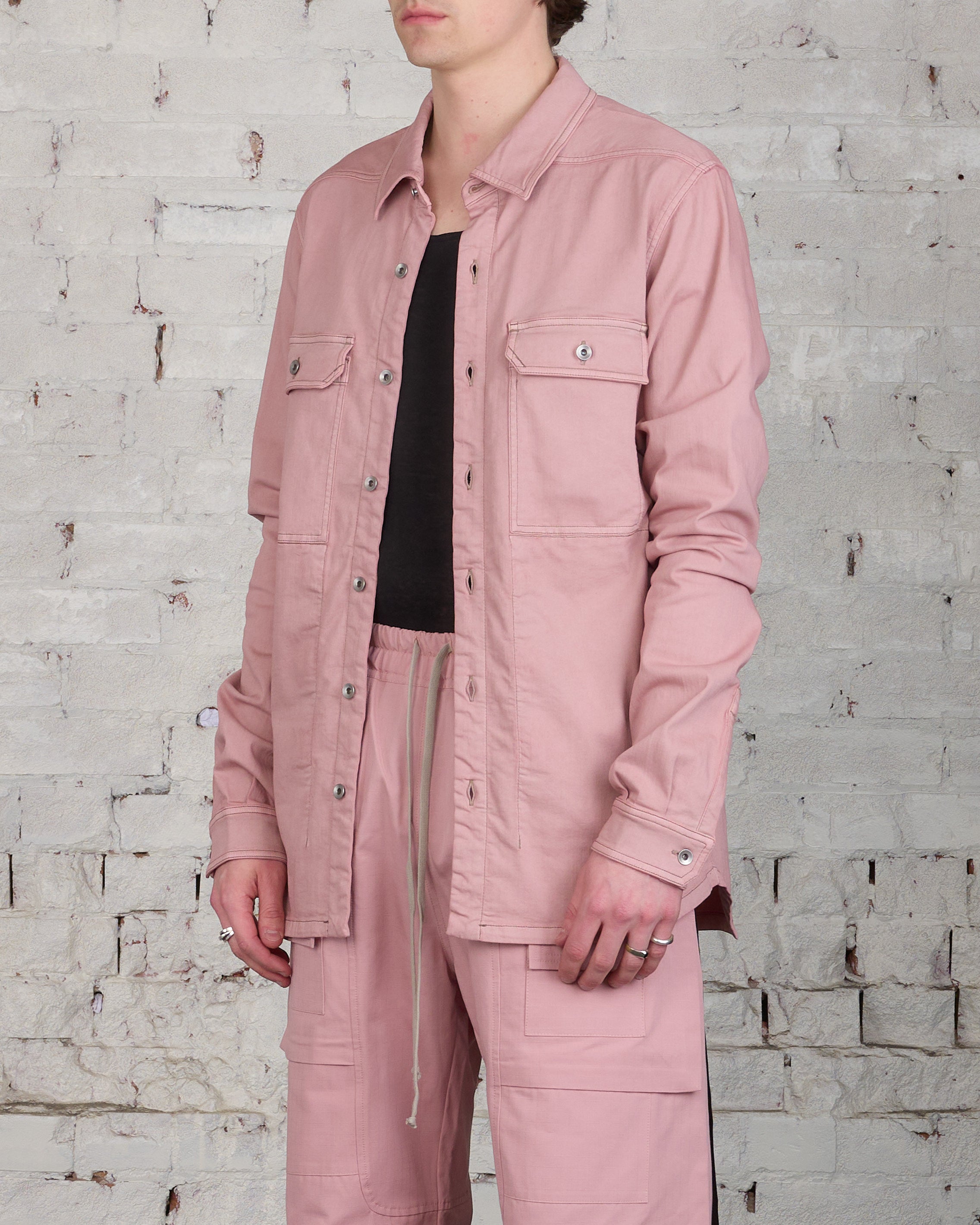 Rick Owens DRKSHDW Outershirt SDO Faded Pink – LESS 17