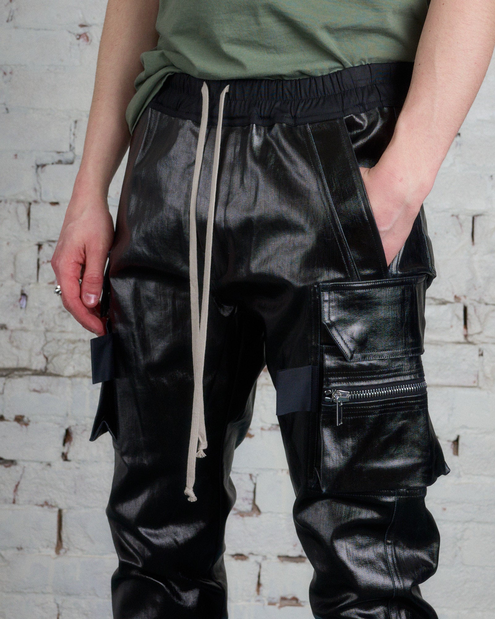 Rick Owens Mastodon Cargo Pant SLQ Denim Black