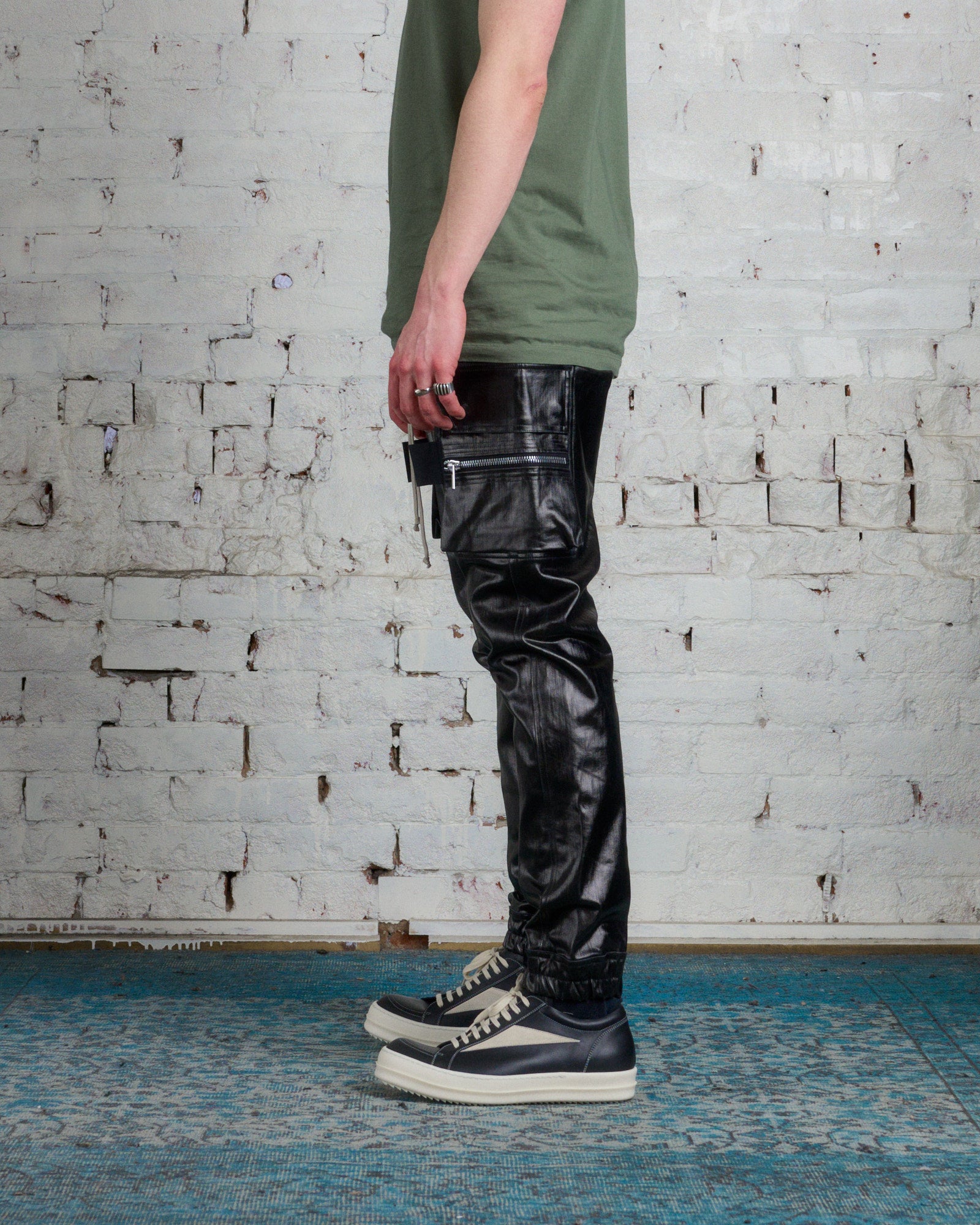 Rick Owens Mastodon Cargo Pant SLQ Denim Black