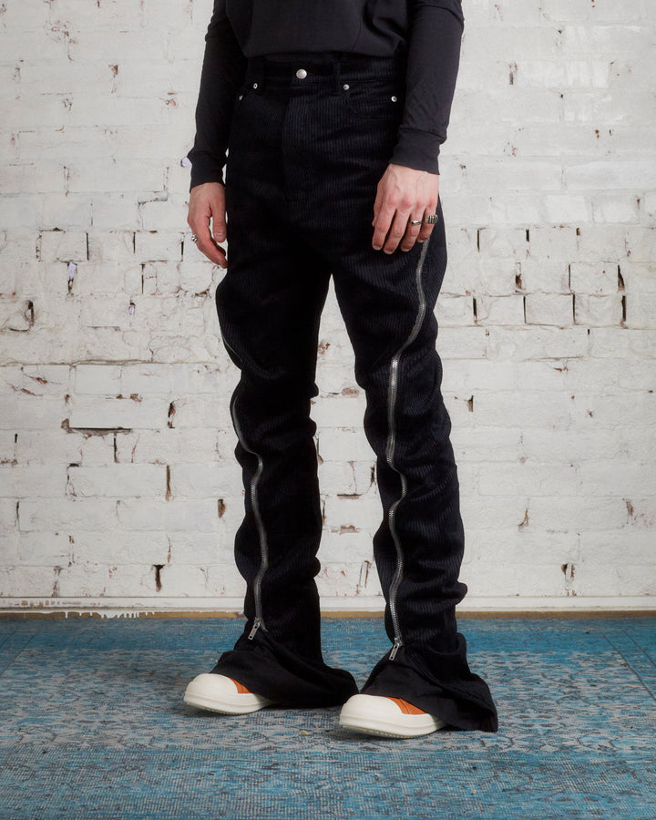 Rick Owens Runway Bolan Banana Pant Heavy Corduroy Black
