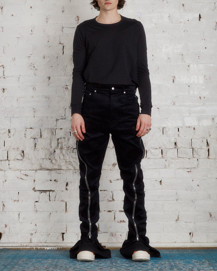 Rick Owens Runway Bolan Banana Pant Heavy Corduroy Black