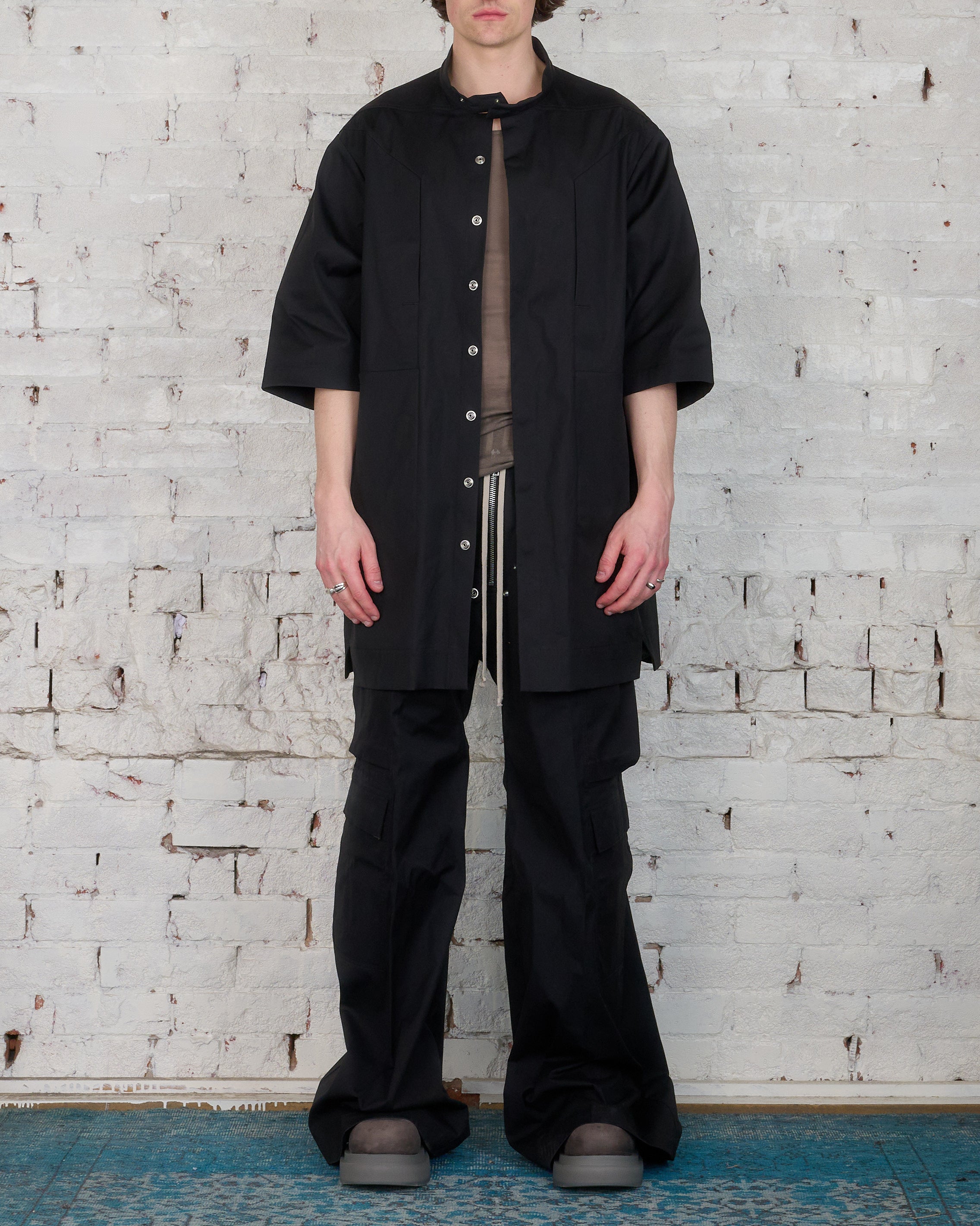 Rick Owens Runway EDFU Magnum Shirt TE Black