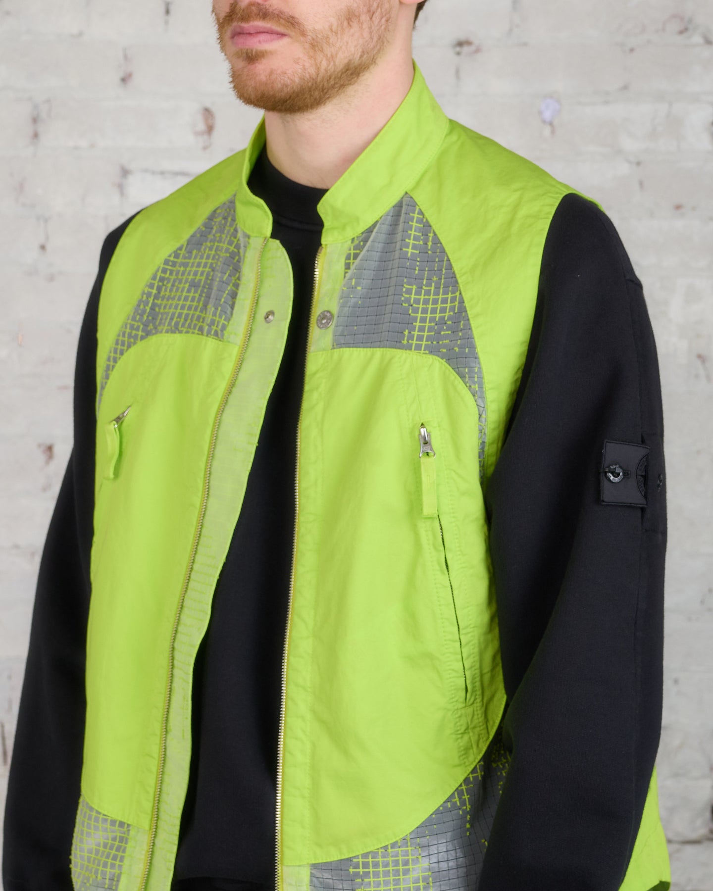 Très Bien - Stone Island Shadow Project Devore Vest Pistachio