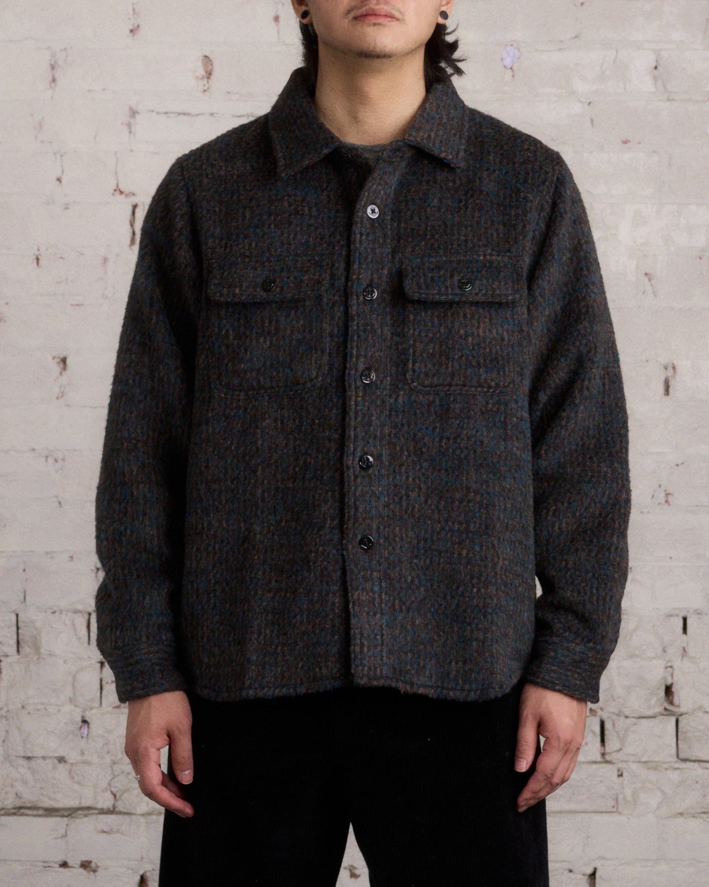 Stussy Specked Wool CPO Shirt Jacket Black – LESS 17