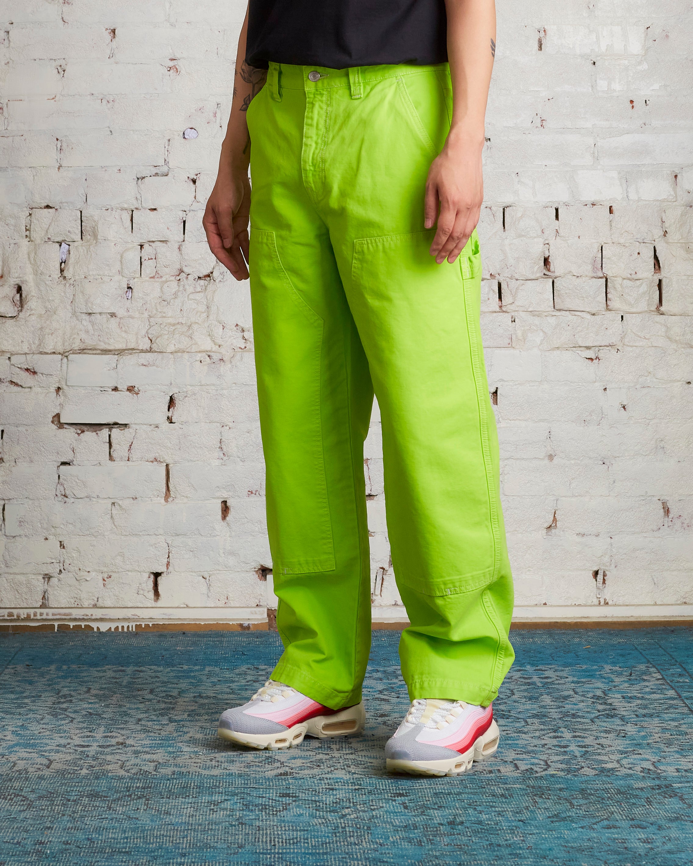 Stussy Dyed Canvas Work Pant Neon