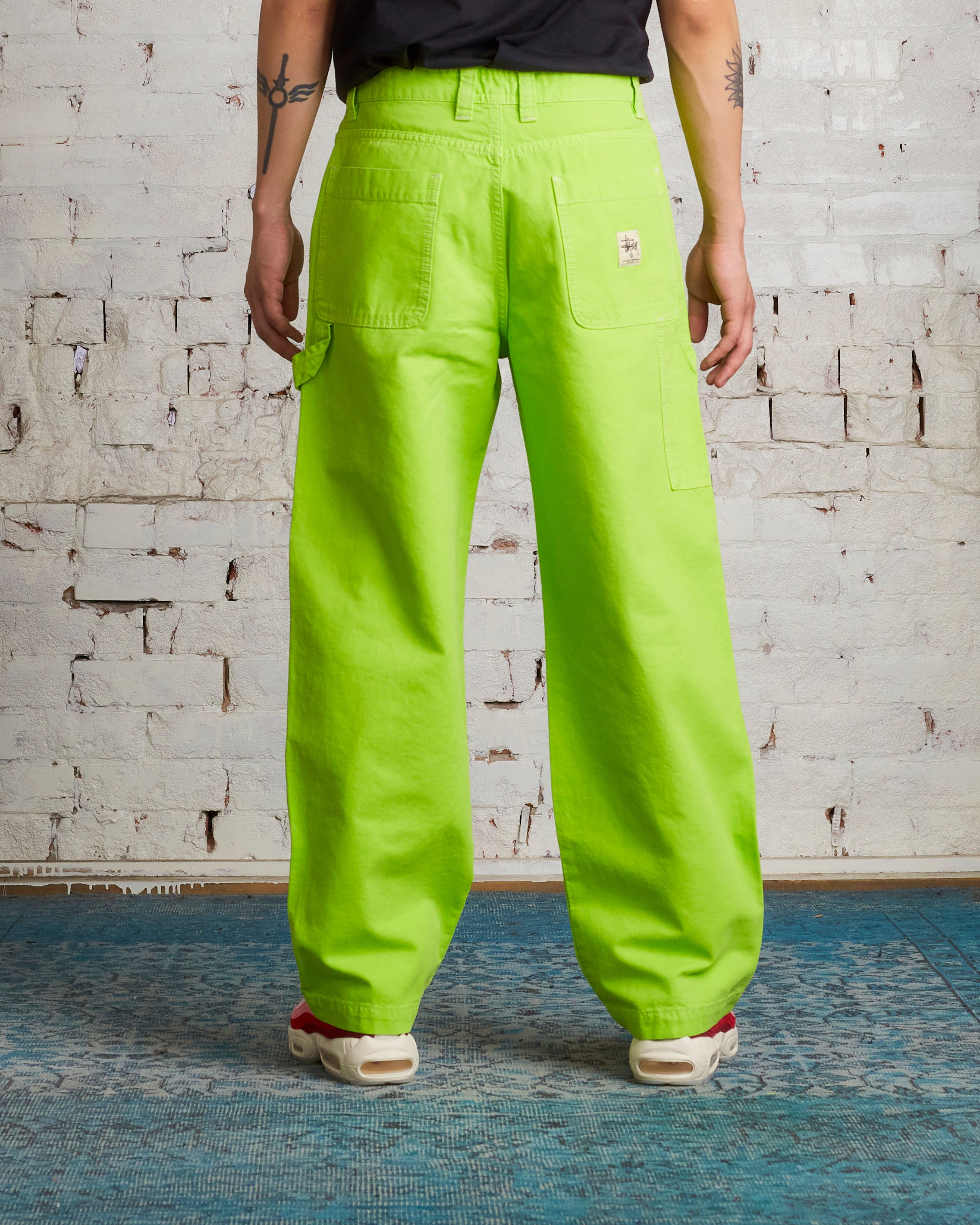 Stussy Dyed Canvas Work Pant Neon