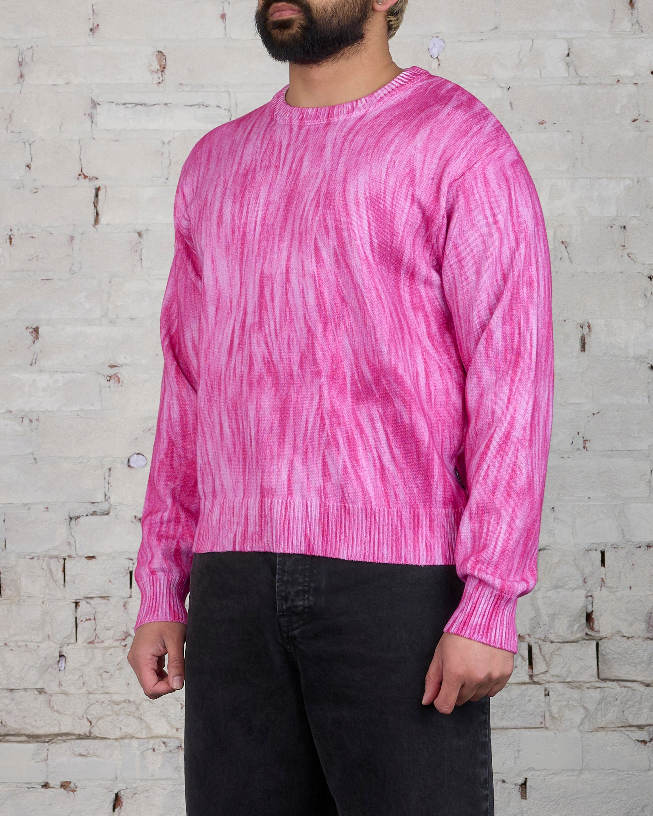 Stussy Printed Fur Sweater Pink – LESS 17