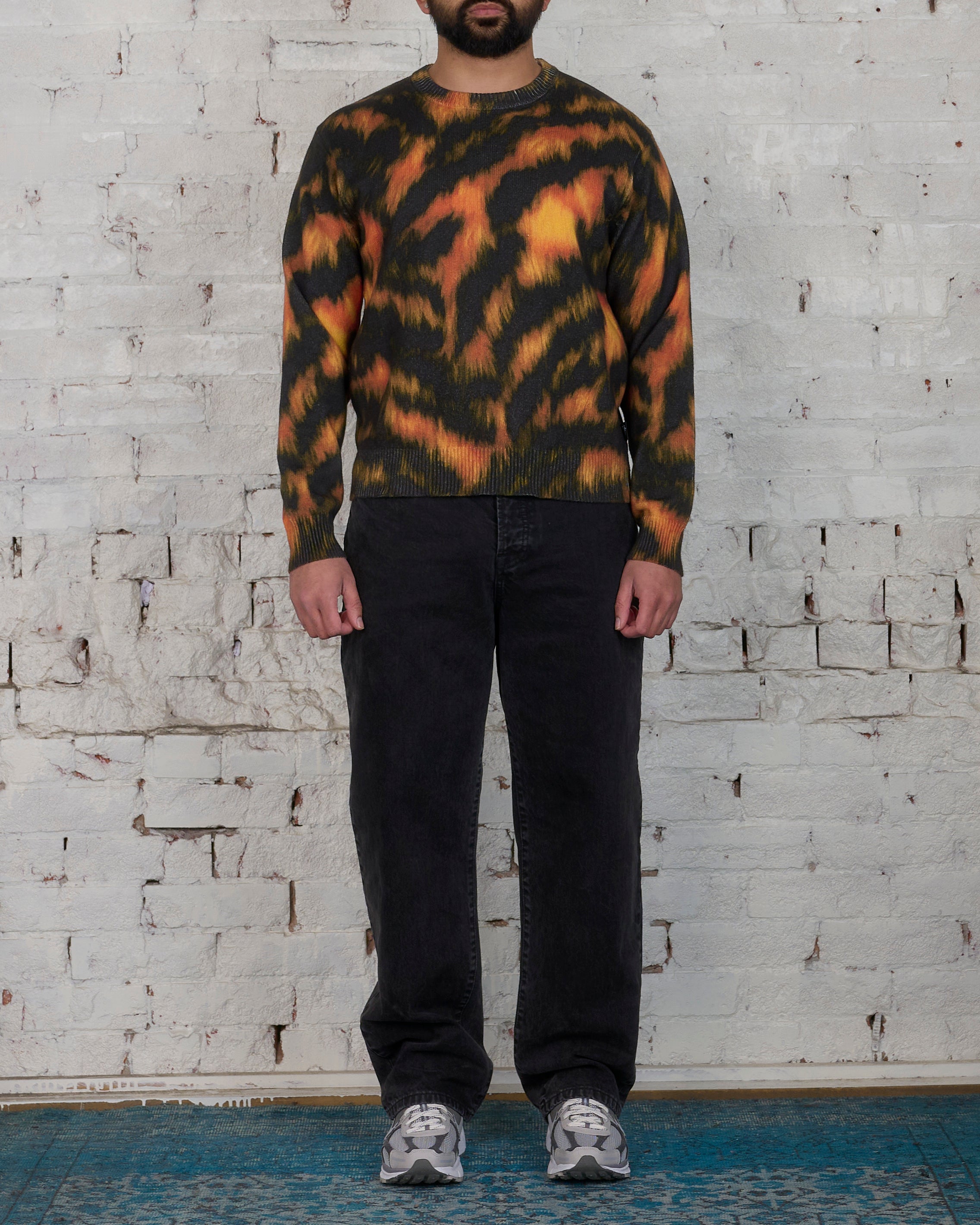 Stussy Printed Fur Sweater Tiger