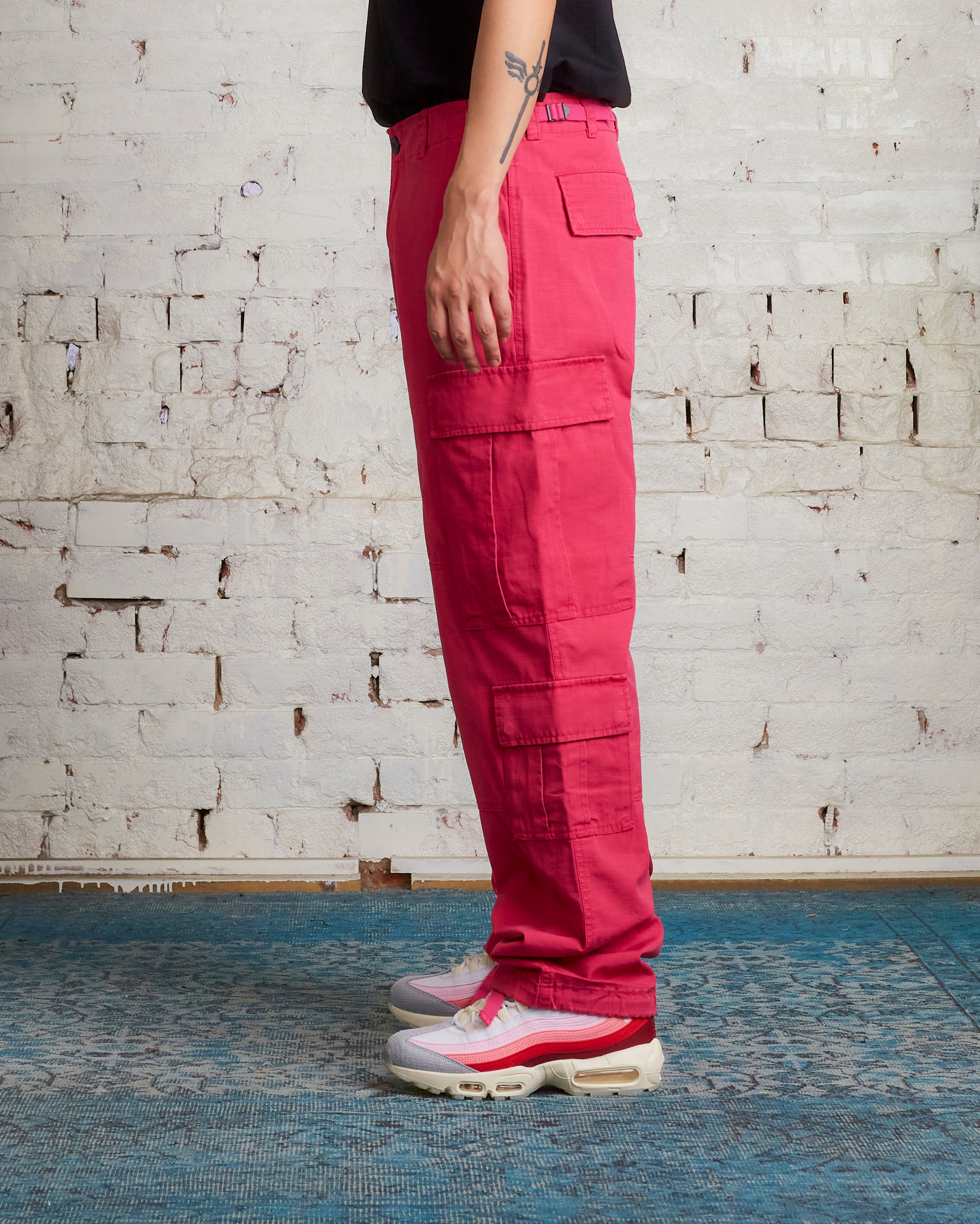 Stussy Ripstop Surplus Cargo Pant Magenta