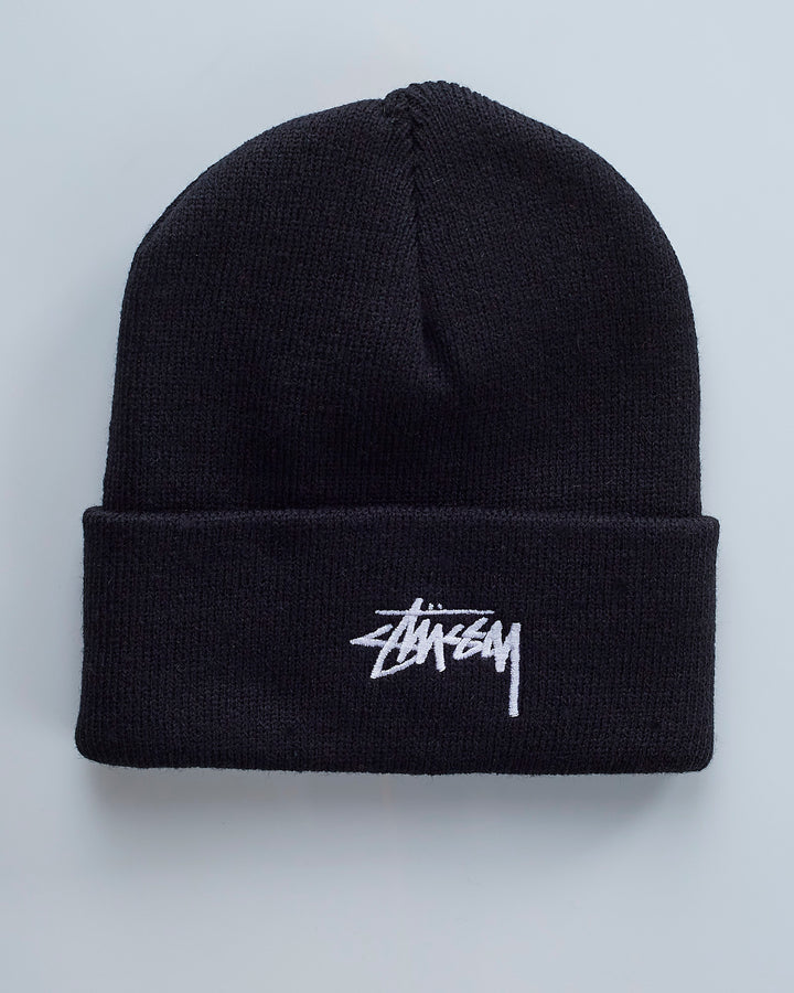 Stussy Stock Cuff Beanie Black