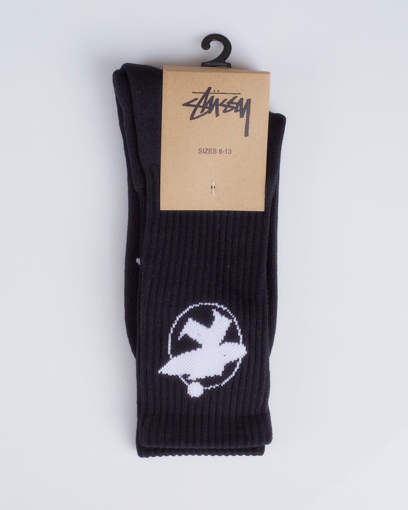 Stussy Surfman Crew Sock Black – LESS 17