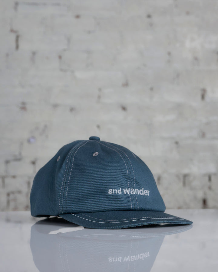 and wander Cotton Twill Cap Green