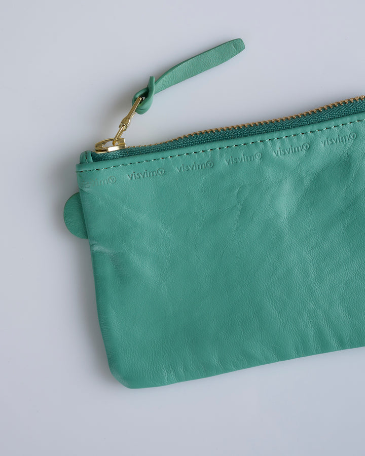 visvim Leather Essentials Case Light Green