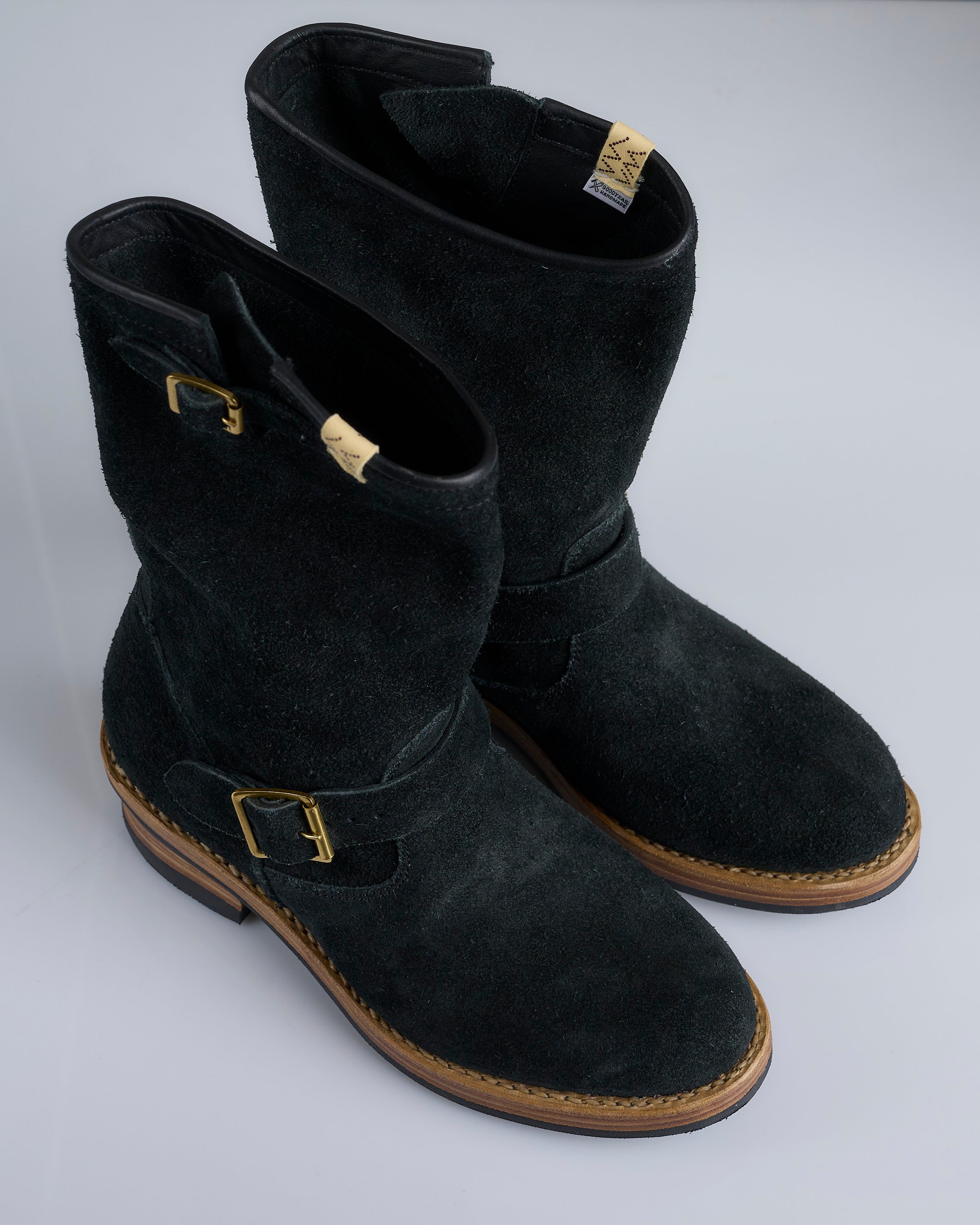 visvim T.W.O. Boot Folk Suede Black